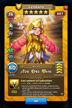 Copy of Celidana Empires and Puzzles Hero Card - Small